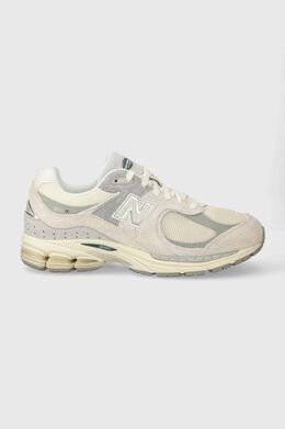 New Balance: Серые кроссовки 