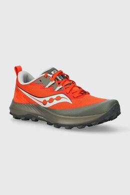 Saucony: Оранжевые кроссовки 