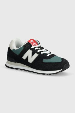 New Balance: Чёрные кроссовки  574