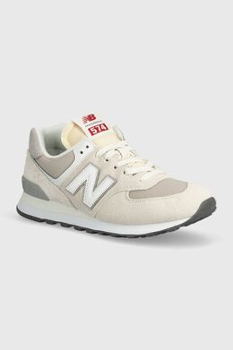 New Balance: Бежевые кроссовки  574