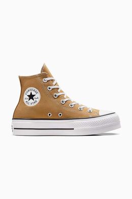 Converse: Бежевые кроссовки  Chuck Taylor All Star Lift