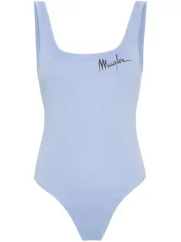 Mugler: Боди с принтом 