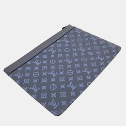 Louis Vuitton: Синий клатч Pochette