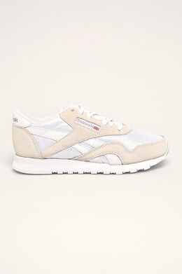 Reebok Classic: Бежевые кроссовки 