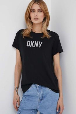 DKNY: Чёрная футболка 