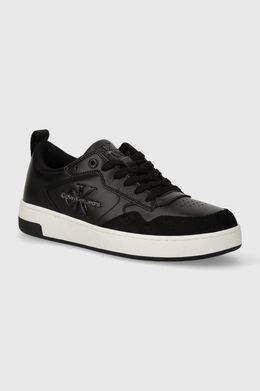 Calvin Klein Jeans: Чёрные кроссовки  Cupsole