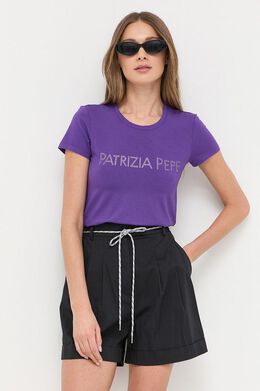 Patrizia Pepe: Фиолетовая футболка 