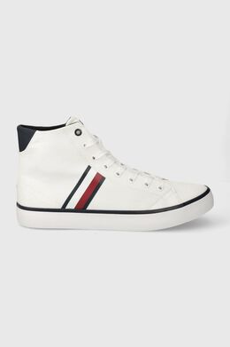 Tommy Hilfiger: Белые кроссовки  TH