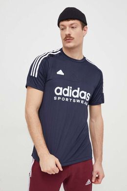 Adidas: Тёмная футболка  Tiro