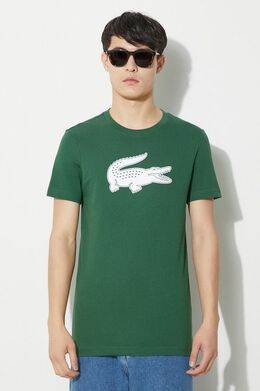 Lacoste: Зелёная футболка 