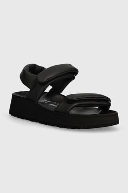 Birkenstock: Чёрные сандалии 