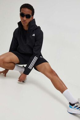 Adidas: Чёрная куртка 