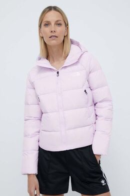 The North Face: Фиолетовый пуховик 