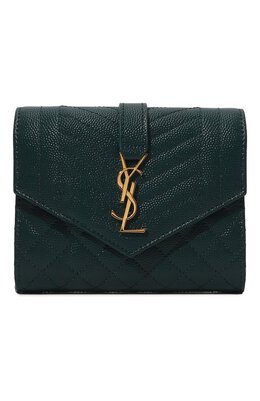 Saint Laurent: Зелёный кошелёк 