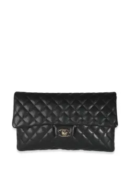 CHANEL Pre-Owned: Чёрный клатч