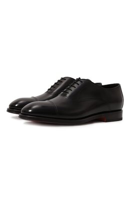 Santoni: Чёрные туфли 