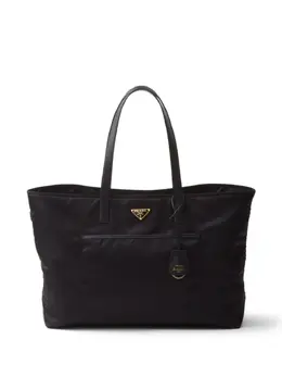 Prada: Чёрная сумка-шоппер 