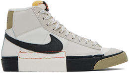 Nike: Белые кроссовки Blazer Mid