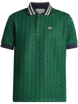 Lacoste: Зелёное поло 