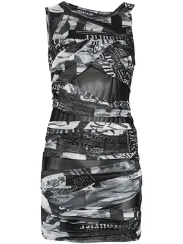 Versace Jeans Couture: Драпированное платье 