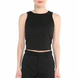 MM6 Maison Margiela: Чёрный топ 