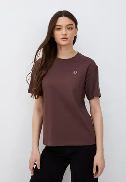 Fred Perry: Коричневая футболка 