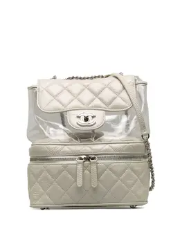 CHANEL Pre-Owned: Белый рюкзак 