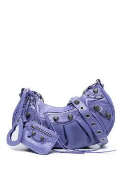 Balenciaga: Фиолетовая сумка  Le Cagole