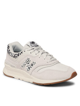 New Balance: Серые кроссовки 