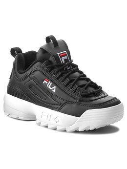 Fila: Чёрные кроссовки 