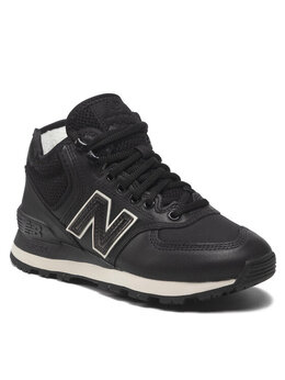 New Balance: Чёрные кроссовки 