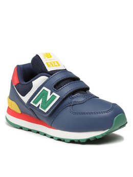 New Balance: Синие кроссовки 