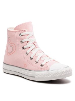 Converse: Розовые кроссовки 