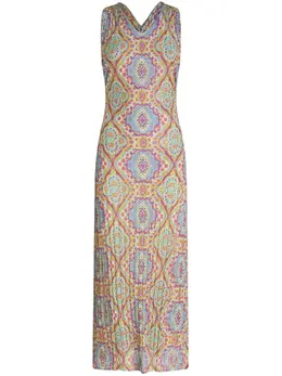 ETRO: Платье с принтом 