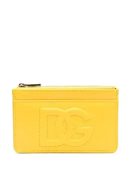 Dolce & Gabbana: Жёлтый картхолдер  DG