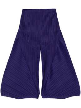 Pleats Please Issey Miyake: Фиолетовые брюки 