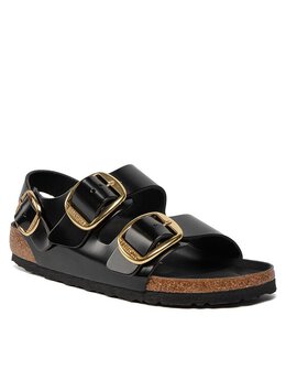 Birkenstock: Чёрные сандалии 