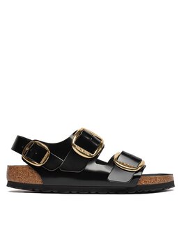 Birkenstock: Чёрные сандалии  Milano
