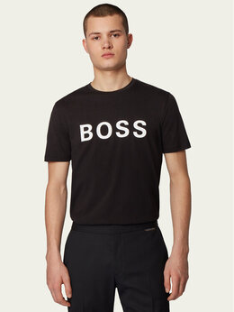 BOSS: Чёрная футболка 