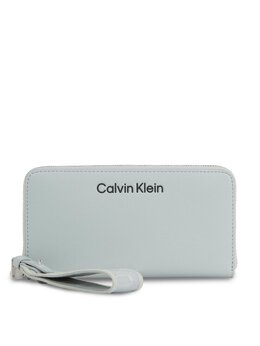 Calvin Klein: Серый кошелёк 