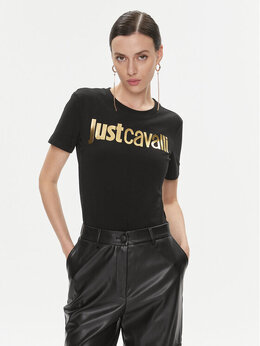 Just Cavalli: Чёрная футболка 