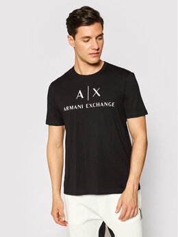 Armani Exchange: Чёрная футболка 