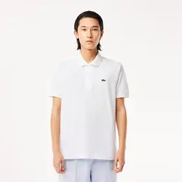 LACOSTE: Белое поло 