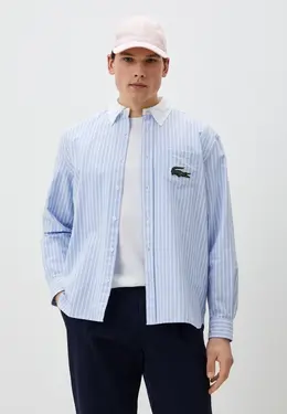 Lacoste: Голубая рубашка 