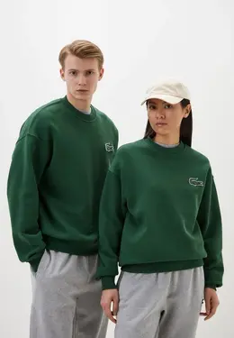 Lacoste: Зелёный свитшот 