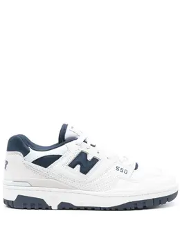 New Balance: Белые кроссовки  550