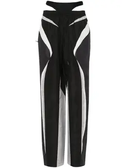 Mugler: Чёрные брюки 