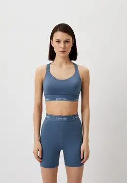 Calvin Klein Performance: Голубой топ 