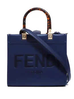 Fendi Pre-Owned: Синяя сумка-шоппер 