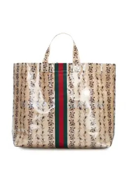 Gucci Pre-Owned: Сумка-шоппер с растительным принтом